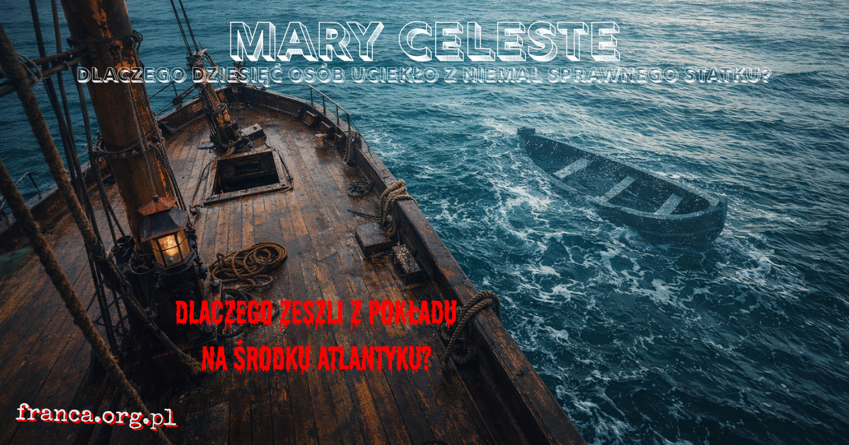 Mary Celeste: Dlaczego dziesięć osób uciekło z niemal sprawnego statku?